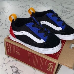 Worn-once for pictures, Old Skool Crib shoe Vans